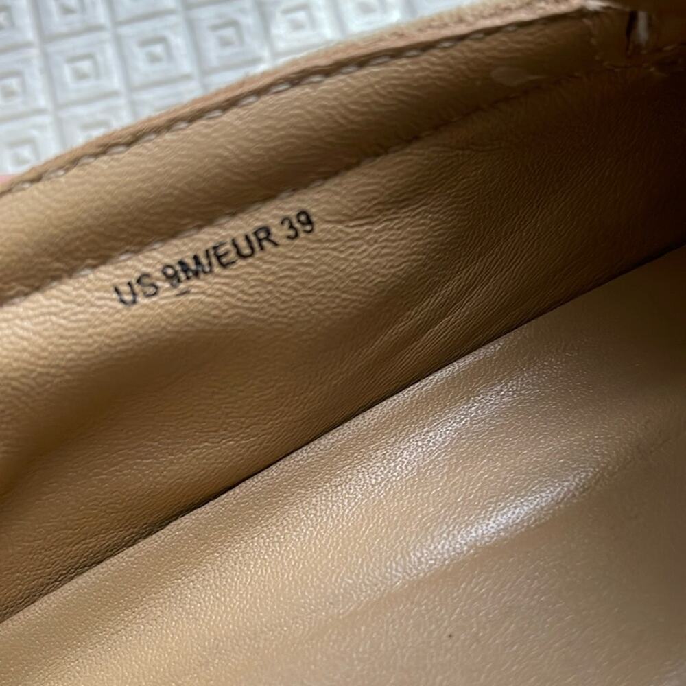 VINCE Tan Leather Suede Slip-on Sneakers | Platform Sneakers | Fall Sneakers - Picture 3 of 6